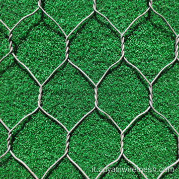 Mesh filo saldato con foro esagonale rivestito in PVC